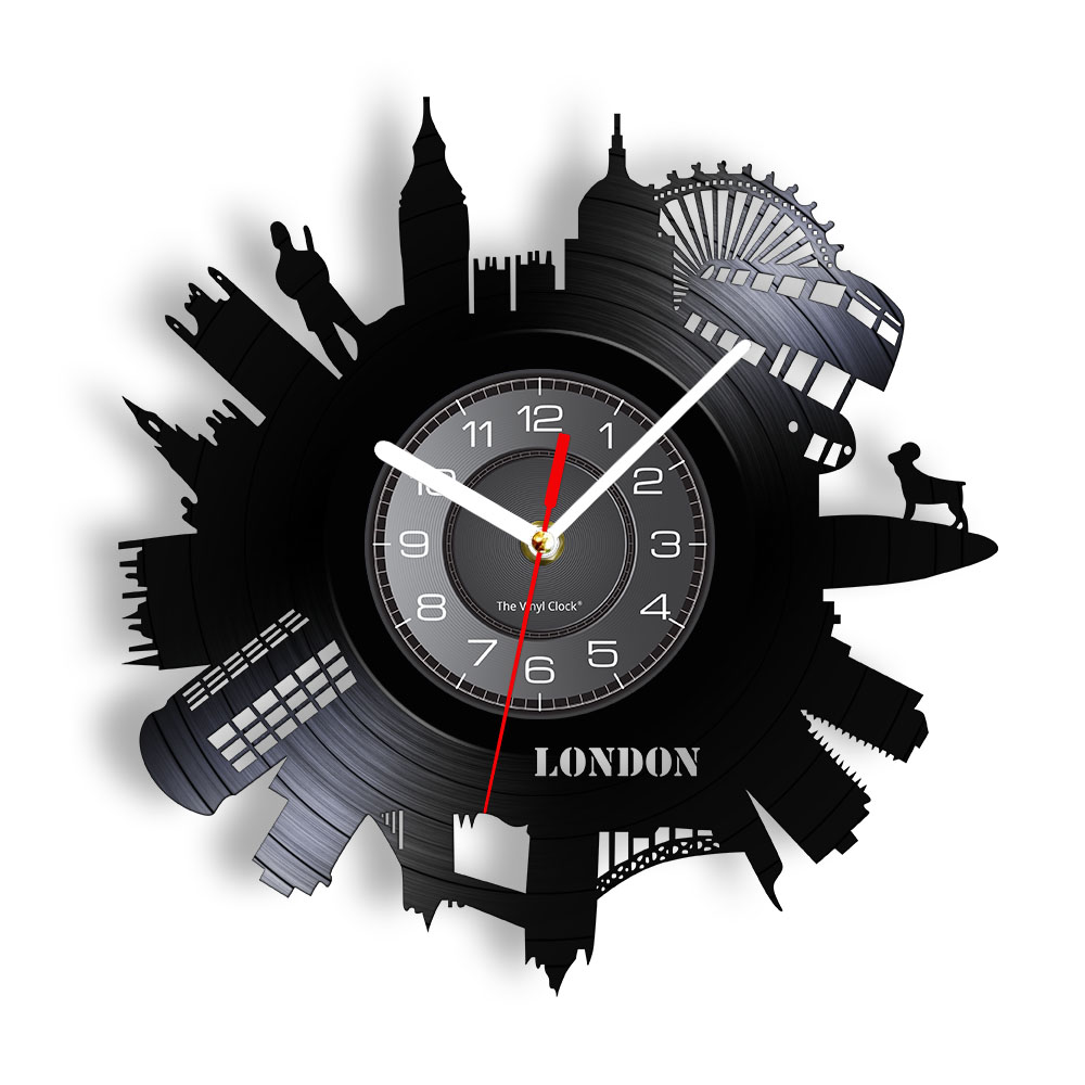 Home Office Of London - Orologio da Parete con Paesaggio Urbano