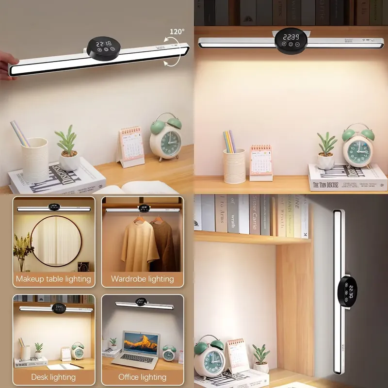Led Desk Clock - Lampada da Lettura Magnetica Sospesa con