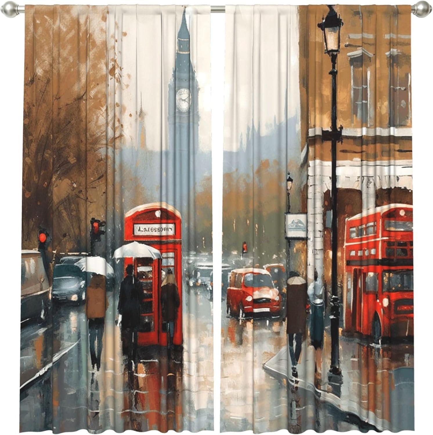 Home Office Of London - Tenda Vintage con Arte Urbana di
