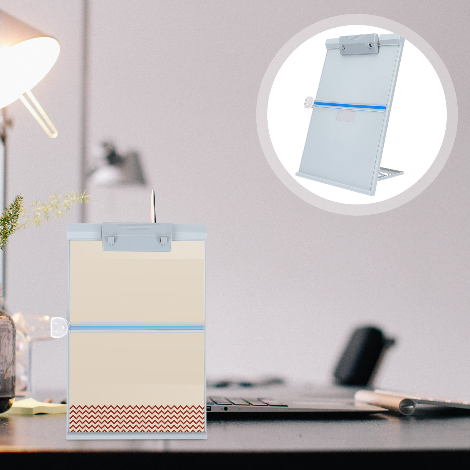Document Holder Stand - Portadocumenti in Plastica Leggera, Supporto Regolabile
