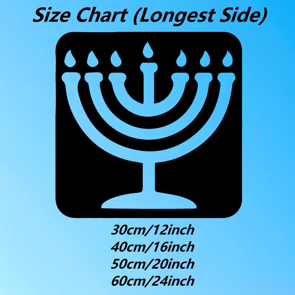 Home Office Art - CIFBUY Menorah Vintage in Metallo, Decorazione