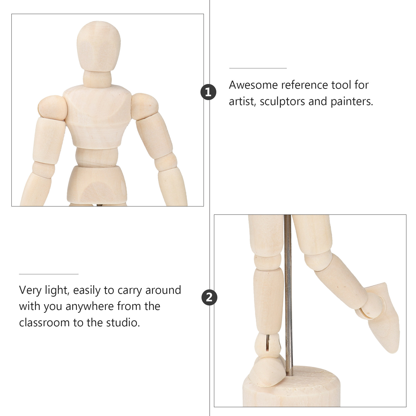 3 Pezzi Manichino in Legno da  - Home Office Studio recensione e prezzo
