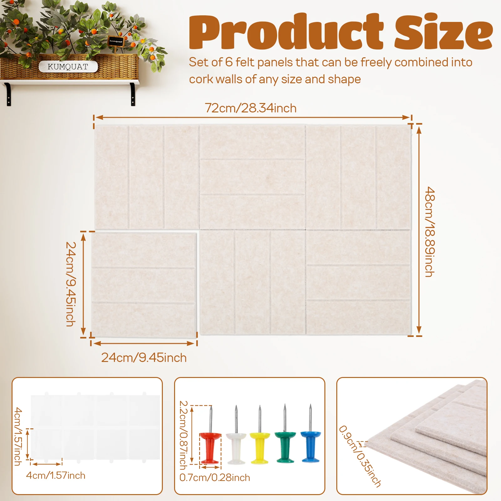 6/12 Pezzi Pannelli in Feltro  - Home Office Alternative recensione e prezzo