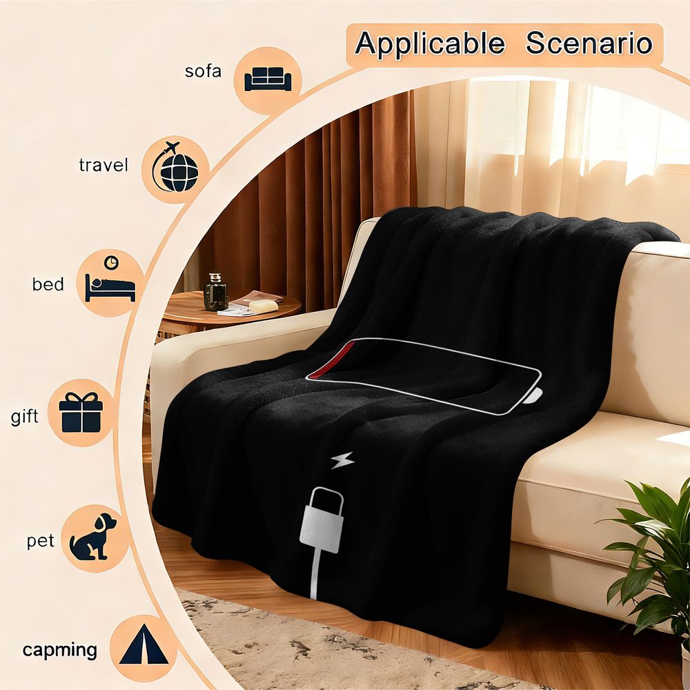 Coperta in flanella con stampa - Home Office Icon recensione e prezzo