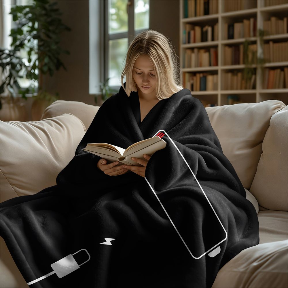 Coperta in flanella con stampa - Home Office Icon recensione e prezzo