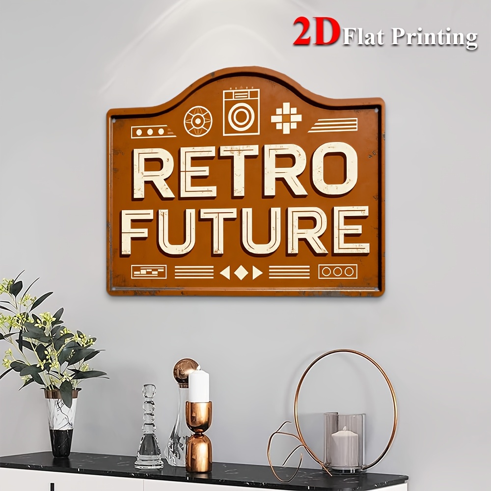 Insegna da parete in metallo f - Home Office Icon recensione e prezzo