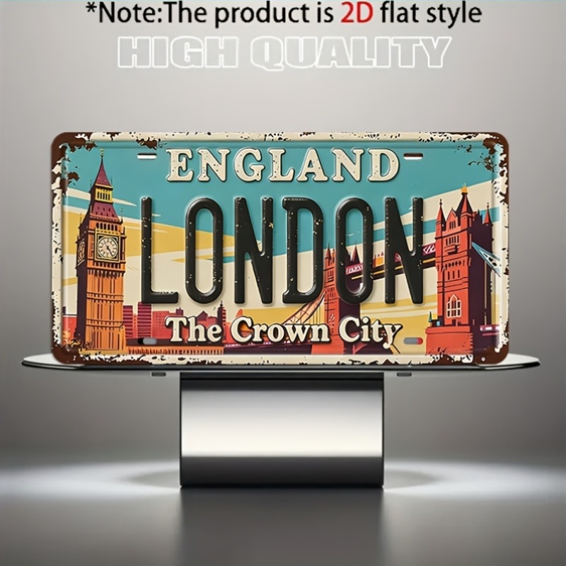 Targa in metallo vintage The C - Home Office Of London recensione e prezzo