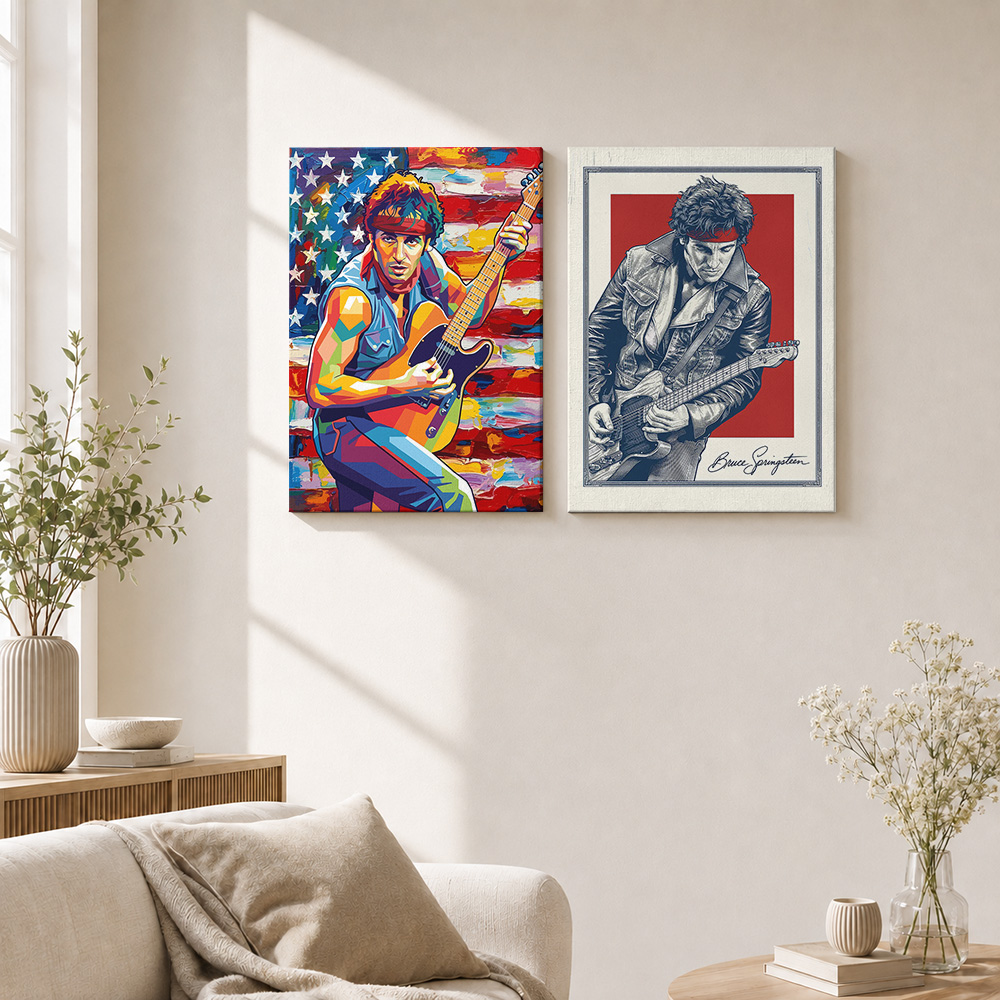 Poster su Tela di Bruce Spring - Home Office Icon recensione e prezzo