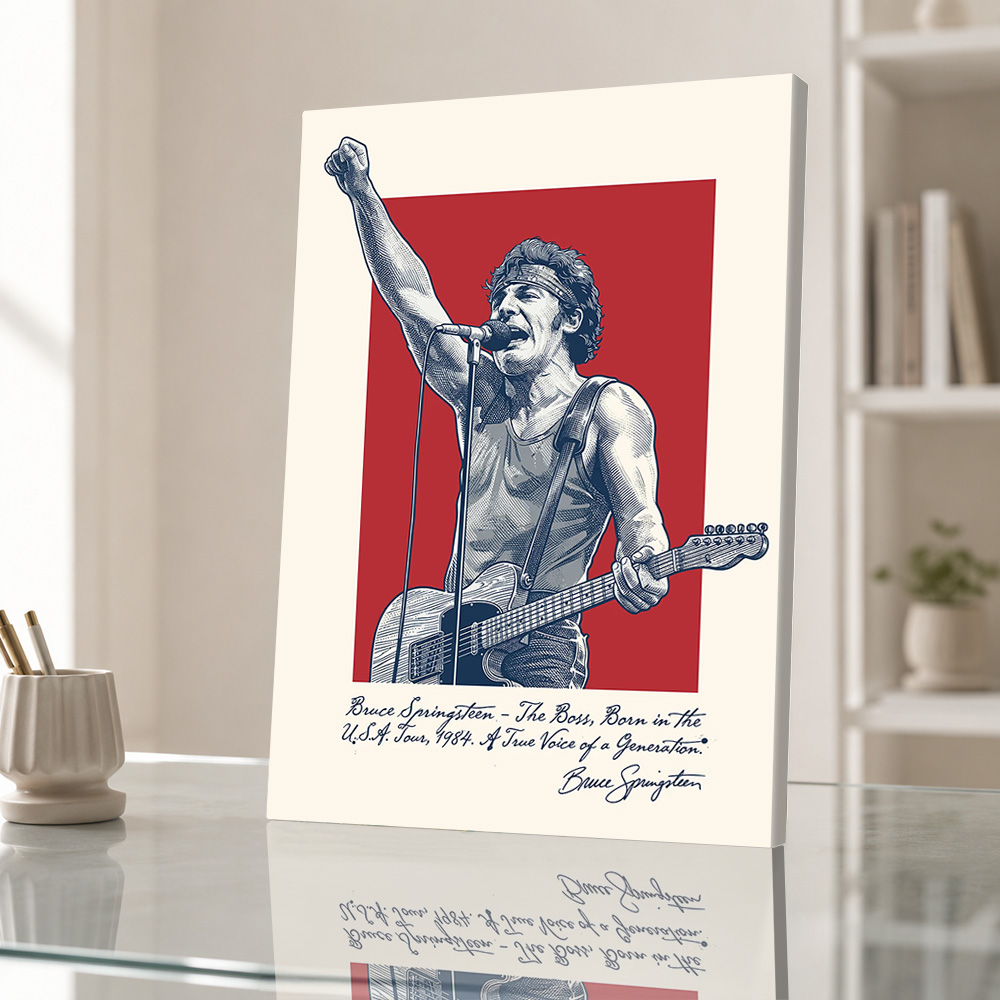 Poster su Tela di Bruce Spring - Home Office Icon recensione e prezzo