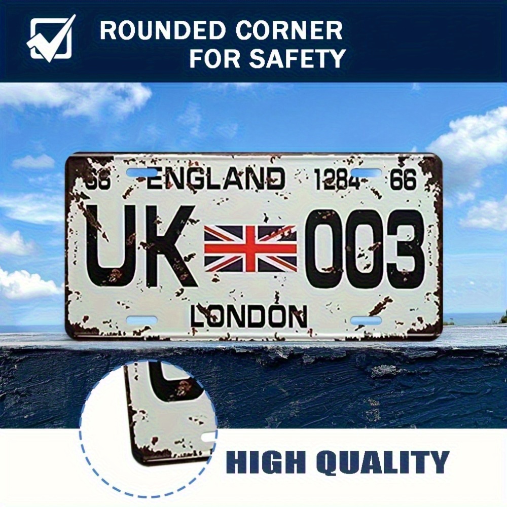 Targa in alluminio vintage Lon - Home Office Of London recensione e prezzo