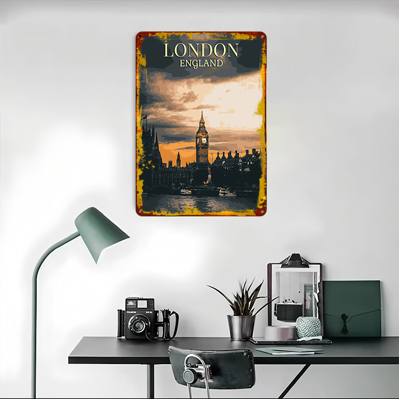 Poster vintage in banda stagna - Home Office Of London recensione e prezzo
