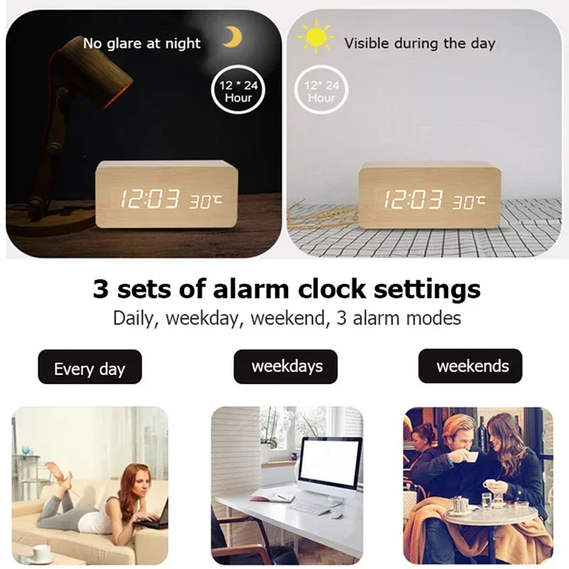 Sveglia digitale Orologio da t - Led Desk Clock recensione e prezzo