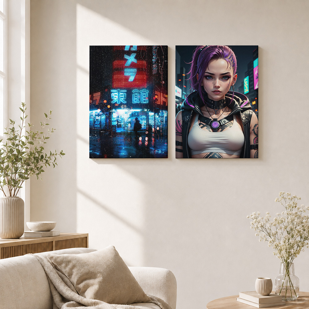Stampa su Tela Cyberpunk, Post - Home Office Studio recensione e prezzo