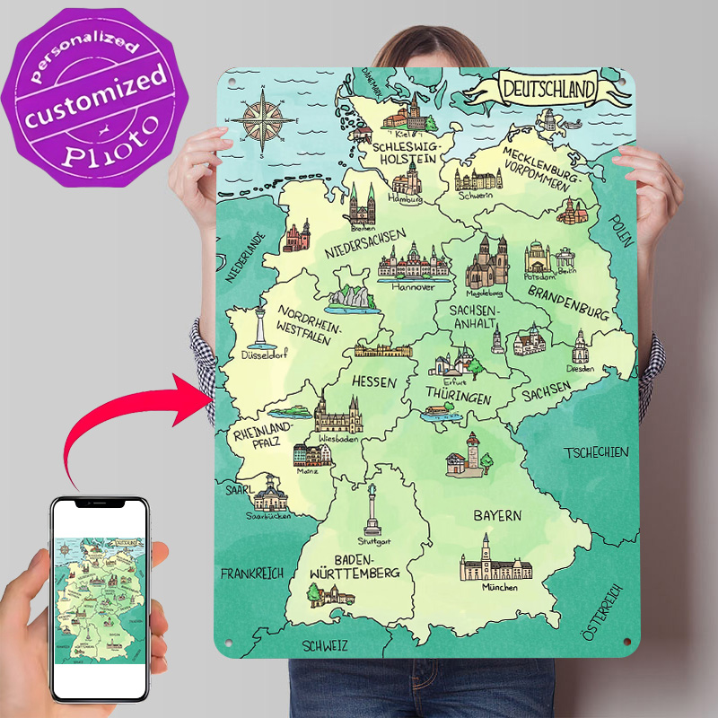 Poster in Metallo 3D Personali - Home Office Deutschland recensione e prezzo
