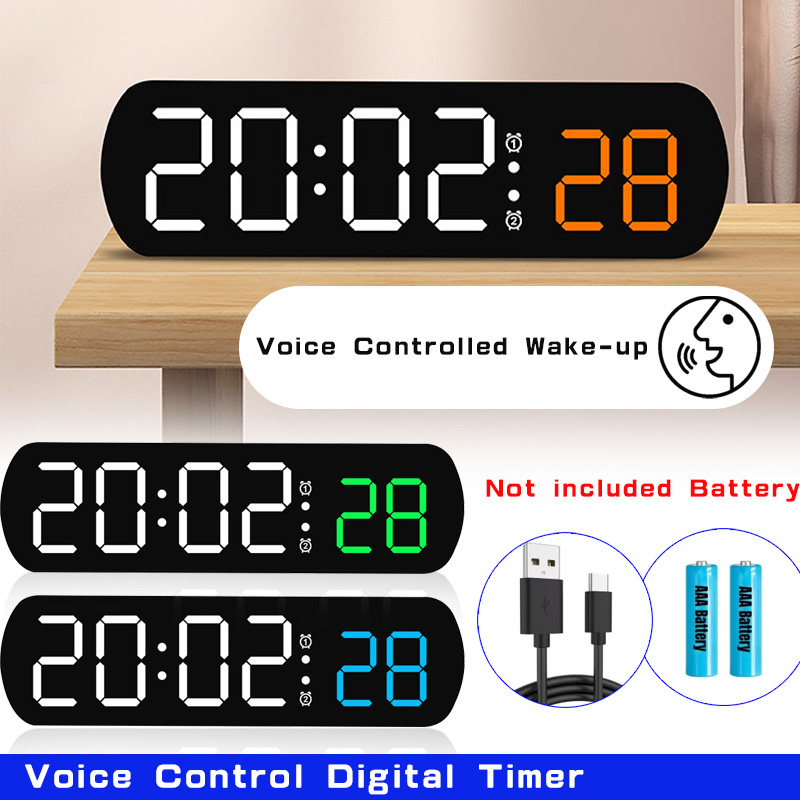Controllo vocale Sveglia digit - Led Desk Clock recensione e prezzo