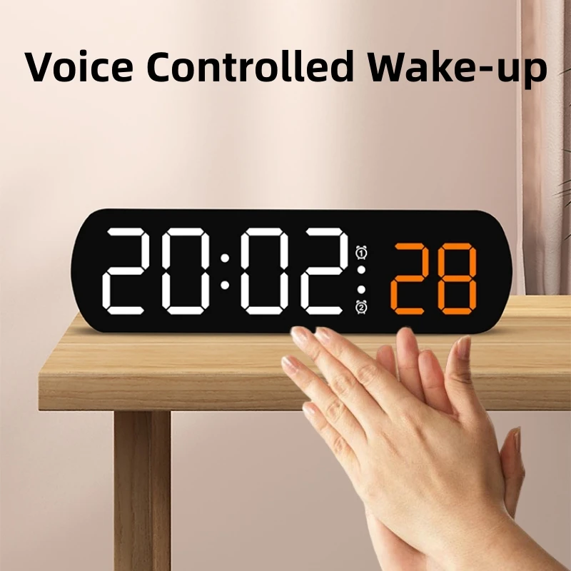 Controllo vocale Sveglia digit - Led Desk Clock recensione e prezzo